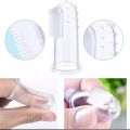 2 Pcs Silicone Finger Toothbrush Baby Tongue Cleaner for Infants Soft Tongue Scraper for Baby. 