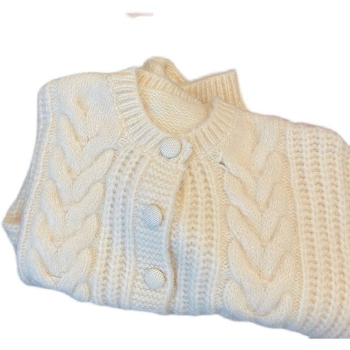 Soft%20Glutinous%20Cable-Knit%20Sweater%20Cardigan%20Women's%20Autumn%20New%20Lazy%20Wind%20Retro%20Short%20Loose%20Slimming%20Knitted%20Coat%20-%20Image%205