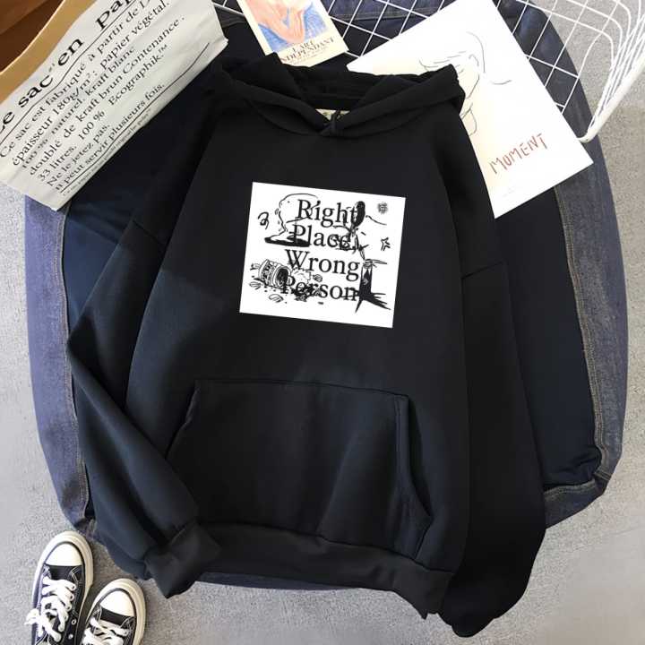 RIGHT PLACE WRONG PERSON (BTS-RM) DROP-SHOULDER HOODIE RIGHT PLACE WRONG PERSON (BTS-RM) DROP-SHOULDER HOODIE
