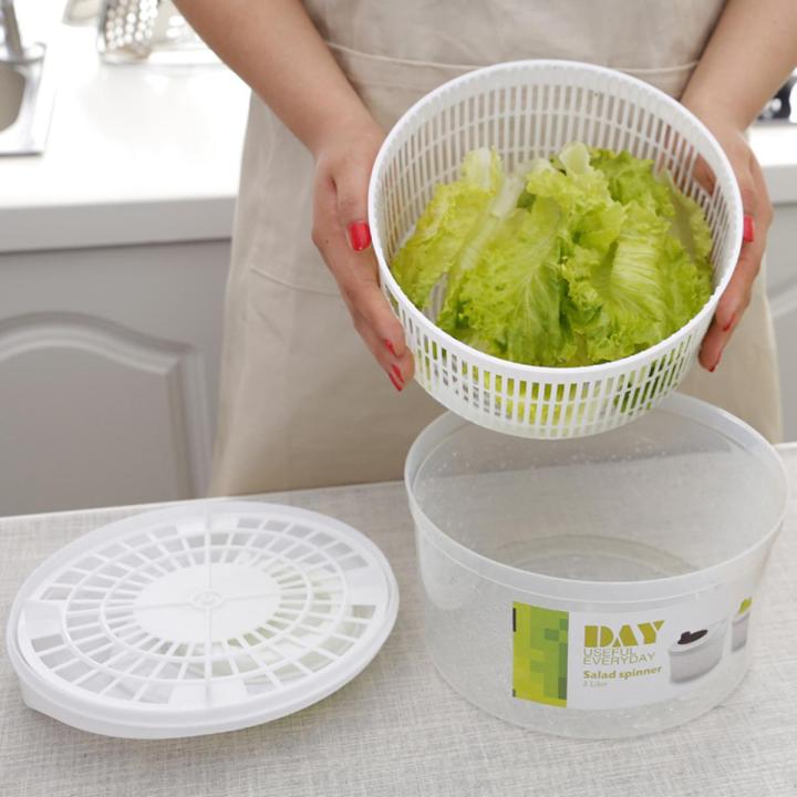 Oimg Large Manual Salad Vegetable Fruits Washer Spinner Lettuce Dryer Dehydrator