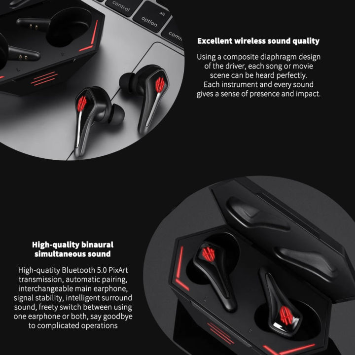 New%20TWS%20Gaming%20Earphone%20For%20Nubia%20RedMagic%207%207Pro%205G%20Wireless%20Bluetooth%20Redmagic%20Cyberpods%204-16%20hours%20battery%20life%20-%20Image%202