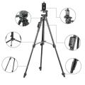 5208 Aluminum Tripod Phone Tripod with Bluetooth Remote + Clip for Camera Smart Phone.