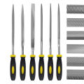 6 Piece Needle File Set High Carbon Steel Precision Hand Metal File Kit DIY Tools. 