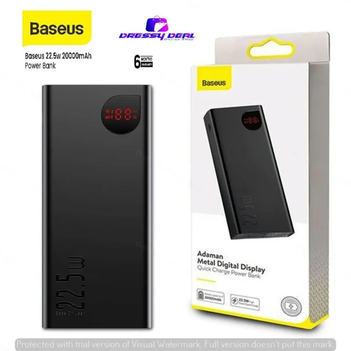 Baseus%2020000Mah%20adaman%2022.5w%2020000mah%20Metal%20Body%20Quick%20charge%20Power%20Bank%20Digital%20Display%20-%20Image%204