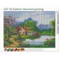 Handmade Scenery Pattern Painting Rhinestone Painting Wall Decoration m537.