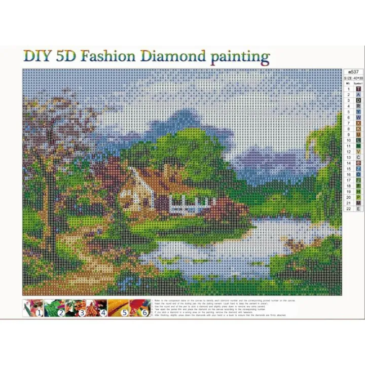 Handmade%20Scenery%20Pattern%20Painting%20Rhinestone%20Painting%20Wall%20Decoration%20m537%20-%20Image%205