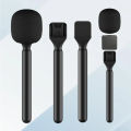 Handheld Wireless Microphone Handle Grip Stick Plug and Play Handle Adaptor for MIH Bee Street Interview Wireless Lavalier Microphone Handheld Stick For Mobile 1Set. 