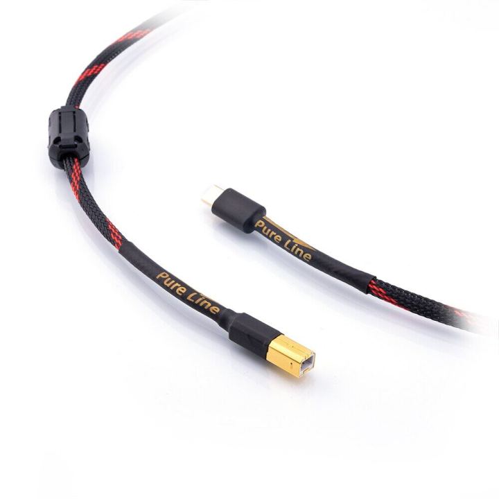 PURELINE%20HiFi%20Sliver%20Plated%20USB%20C%20To%20B%20Cable%20USB%20Type%20C%20To%20B%20Audio%20Data%20Cable%205N%20DAC%20Mobile%20Phone%20Thunderbolt%20DAC%20Cable%20High-quality%20OTG%20Digital%20coaxial%20decoder%20-%20Image%203