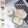 Vision Portable Travel Pill Organizer Weekly Travel Pill Box Mini Pill Holder for Pocket Pharmacy Medicine Container for Vitamin/ Fish Oil/ Supplement.