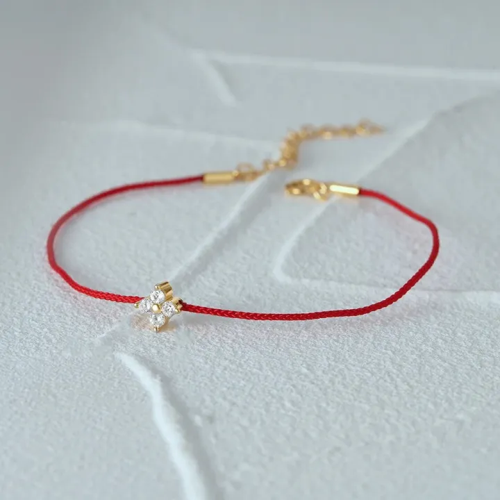BOAKO%20925%20Sterling%20Silver%20Lucky%20Couple%20Bracelet%20Single%20Geometric%20Zircon%20Red%20Rope%20Women's%20Bracelets%20Valentine's%20Anniversary%20Gift%20-%20Image%205