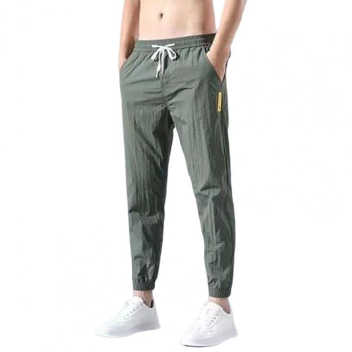 Stylish%20Casual%20Pants%20Mid-waisted%20Men%20Clothing%20Polyester%20Korean%20Style%20Men%20Ankle%20Tied%20Joggers%20Pants%20-%20Image%208