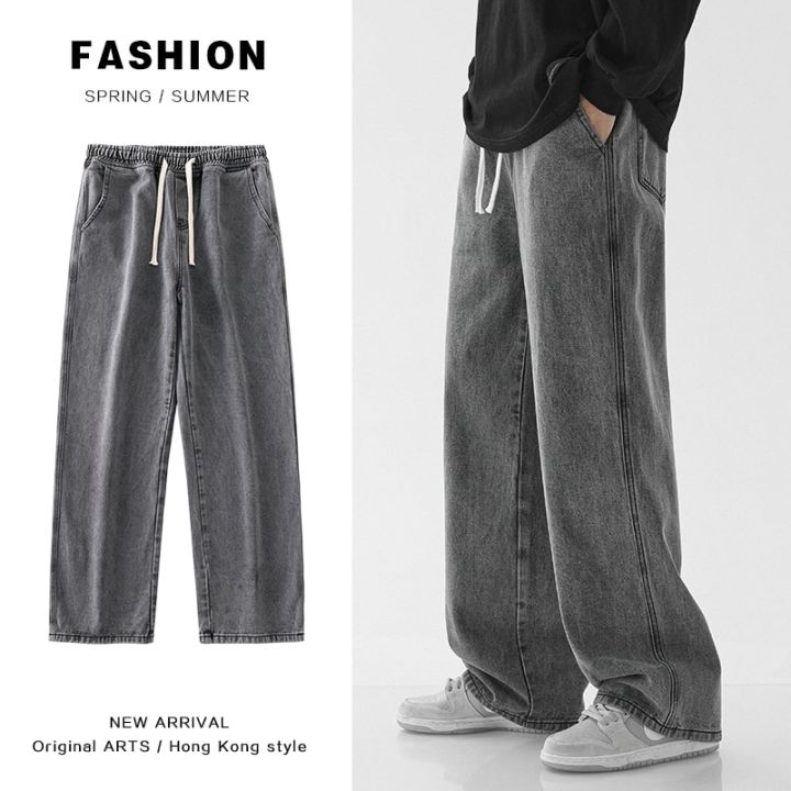 2023%20New%20Baggy%20Jeans%20Men's%20Streetwear%20Harajuku%20Fashion%20Casual%20Wide-leg%20Trousers%20Japanese%20Simple%20Male%20Jeans%20Denim%20Pants%20-%20Image%203
