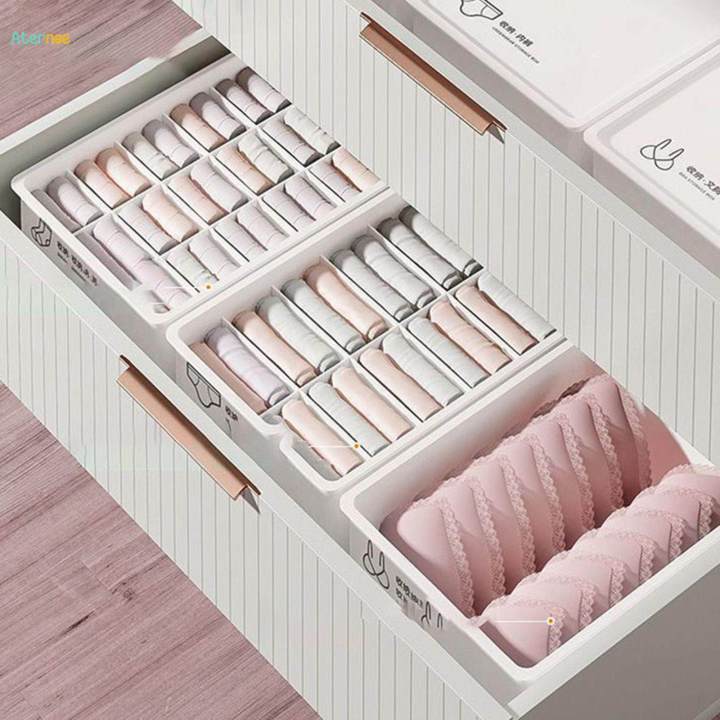 Socks%20Underwear%20Closet%20Storage%20Box%20Lingeries%20Storage%20Bins%20Storage%20Container%20Dividers,%20Multifunction%20Dresser%20Drawer%20Organizer%20for%20Bra%20Lingerie%20-%20Image%202