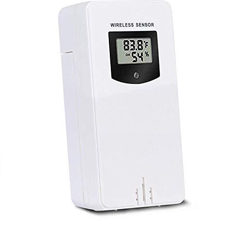 Newentor Weather Station Wireless Indoor Outdoor Digital Atomic Clock Weather Thermometer Temperature Humidity Monitor 3 Outdoor