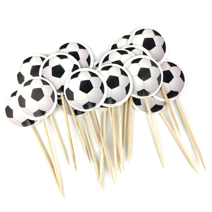 Football Theme Toothpick,Decoration,Fruit Dessert Cake Toothpick Flag