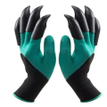 1 pair of safety glovesgarden rubber TPR thermoplastic construction worker ABS claws. 