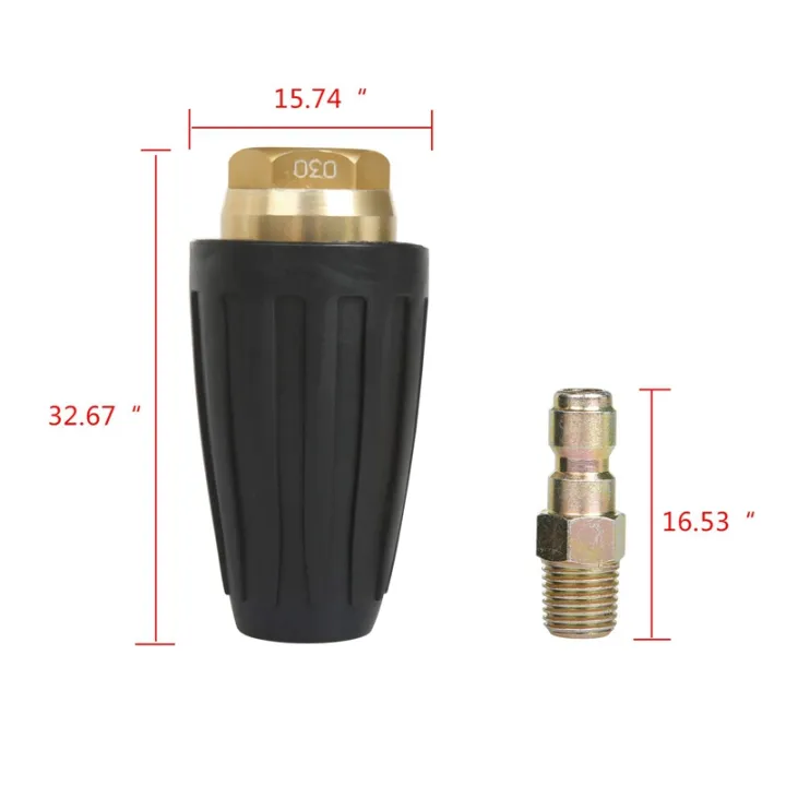 2X%20Universal%20Pressure%20Washer%20Turbo%20Nozzle%20for%20High%20Pressure%20Outlet%20Fitting%20Rotary%203.0%20Orifice%201/4%20Inch%20Plug%203000%20Psi%20-%20Image%203