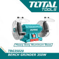 Total Bench Grinder Heavy Duty Aluminium Base 200Mm Wheel Size 350W Bench Grinder. 