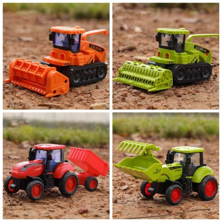 Funny Inertial Gliding City Construction Excavator Models Dump Truck Intellectual Development Engineering Inertia Car Toy Manual Skills Development Crane Tractor Toy Kids