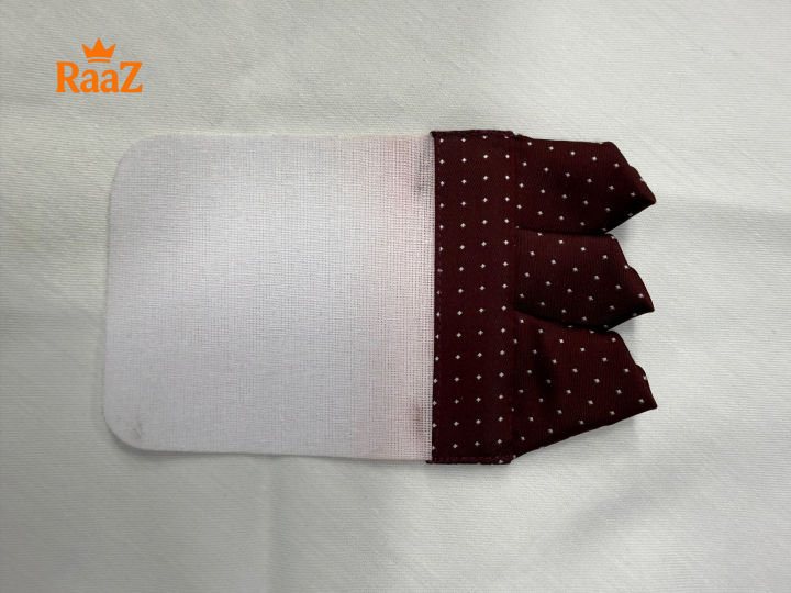 Brown Polka Dot Signature Pocket Square for Men