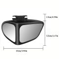SL 1 Pair Car Blind Spot Mirror Front Wheel Auxiliary Rearview Double-sided Mirror 360 Degree Adjustable.