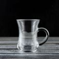 Glass Tea Cup , Coffe Mug, Transparent Kacher cup set , 6 pcs - W07. 
