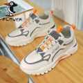 Woodpecker Men's Shoes Student Casual Shoes Autumn and Winter Non-Slip Trendy All-Matching Dad Shoes Breathable Leather Sneakers. 