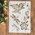 Stencil for Wall & Fashion Painting Template 10in by 8in.. 