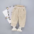 Corduroy Pants 2020 Autumn Baby Boy Korean Style Casual Sample Fashion Pockets Loose Trousers Solid Color Kids Clothing. 