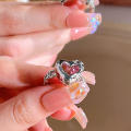 Pink Ring Fashion  Pink  Rings Y2K style ring for Women Girls. 