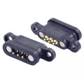 5 Pairs Spring Loaded Magnetic Pogo Pin Connector 3 Positions Magnets Pitch 2.3MM Through Holes Male Female Probe. 
