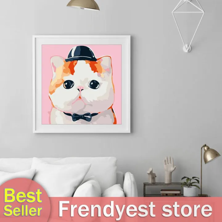 FY%20DIY%20Oil%20Painting%20Kit%20by%20Numbers%20Animals%20Hand%20Painted%20Drawing%20Home%20Decor%20-%20Image%207