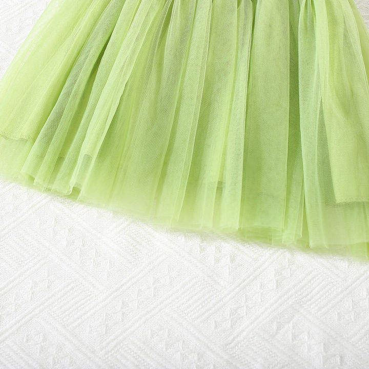 Summer%20New%20Baby%20Girls%20Dress%20Flower%20Embroidery%20Lace%20A-Line%20Skirt%20Solid%20Color%20Small%20Flying%20Sleeve%20Mesh%20Shag%20Dress%20Sweet%20Princess%20Dress%20-%20Image%206