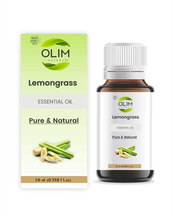 Olim aturals - Lemon rass Essential Oil ure Edible Lemongrass Cooking Skin assage Aromatpy- air