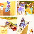 1 Piece or 3 Pieces Classic Butterfly Paper Bookmarks For Books Markers Holder Clip for book Creative Gift Stationery. 