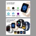 Tinzzi Smart Watch 1.83 " HD Big Screen Smartwatch COB Full Touch Interaction Wireless Charging Watches for Men Women.