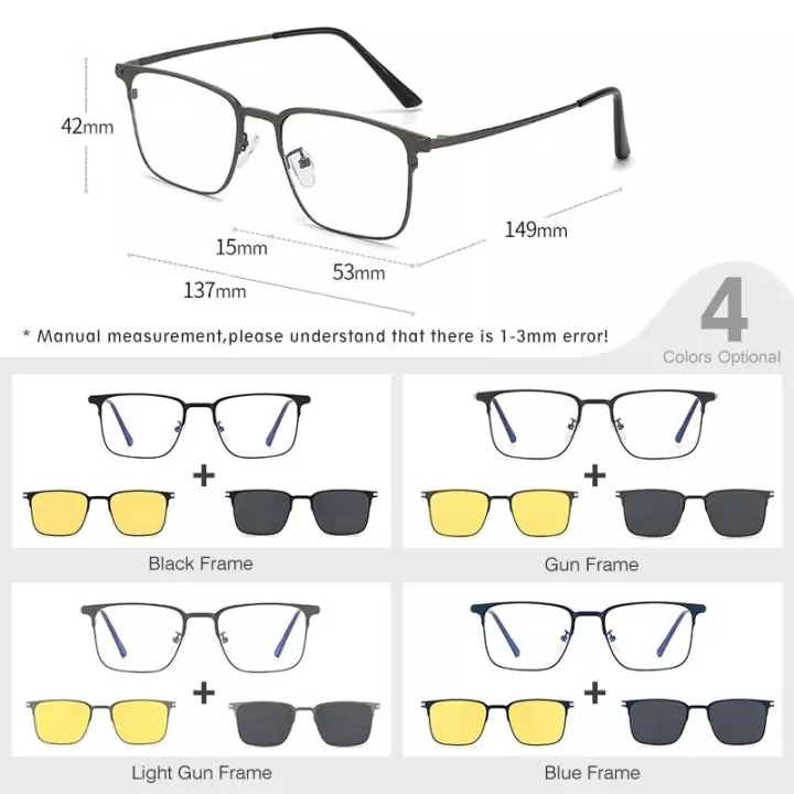 CLLOIO%20Titanium%203%20In%201%20Magnet%20Clip%20Optical%20Myopia%20Glasses%20For%20Men%20Polarized%20Sunglasses%20Hyperopia%20Prescription%20Reading%20Glasses%20-%20Image%205