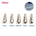 0.8-3.2mm Mini Drill Collet Chuck Electric Mill Shaft Screw Cap Nut Silver Brass Chucks For Dremel Rotary Power Tool Accessory.