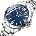 CRRJU 5003 Business Men fashion Watches Stainless Steel Quartz watches Male Auto Date Clock with Luminous Hands 2024. 