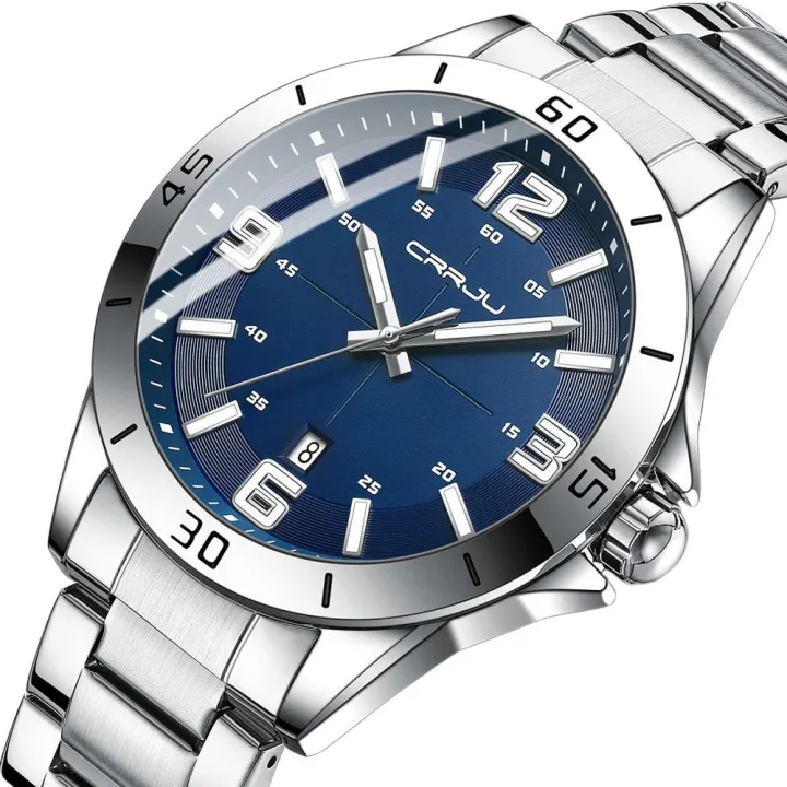 CRRJU%205003%20Business%20Men%20fashion%20Watches%20Stainless%20Steel%20Quartz%20watches%20Male%20Auto%20Date%20Clock%20with%20Luminous%20Hands%202024%20-%20Image%202