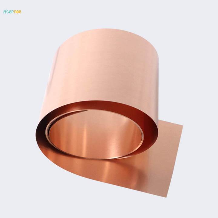 Copper Sheet Roll Thin Cu for Electricity DIY Projects Contractors 0.1mm