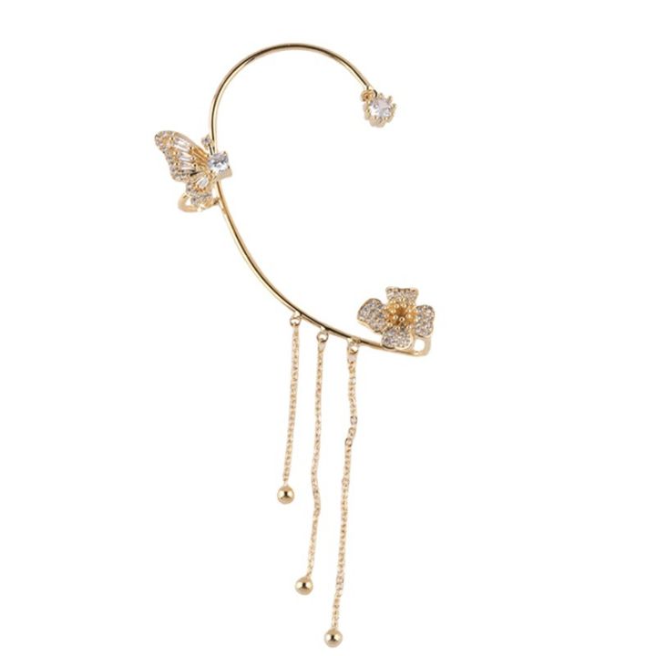 New%20Earrings%20No%20Pierced%20Ear%20Clip%20Long%20Tassel%20Earring%20Fashion%20Accessories%201%20Pcs%20-%20Image%202