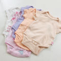 Pack of 5 Pcs Multicolor Half Sleeve Organic Cotton Baby Romper Combo From Levin. 