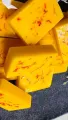 Saffron Goat Milk soap Handmade. 