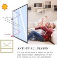 One Way Mirror Reflective Window Film Privacy UV Blocking Window Tint for Home Heat Control Glass Vinyl Self Adhesive Film. 