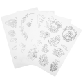 4 Sheets Water-Soluble Embroidery Stabilizer Water Soluble Stabilizer Embroidery Stick Stitch Embroidery Paper Tear Embroidery. 