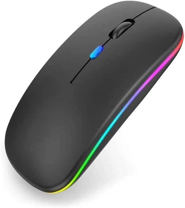 Tablet Phone Computer Bluetooth Wireless Mouse Charging Luminous 2.4G ...