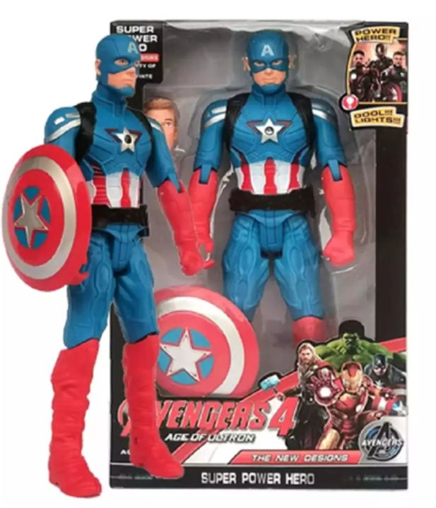 Marvel%20Avengers%20Hulk/%20Iron%20man/%20Thor/%20Captain%20America%20Super%20Hero%20Figure%20boys%20light%20toy%20And%20With%20Good%20Light%20-%20Image%203