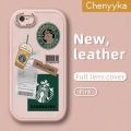Chenyyka For iPhone 6 Plus iPhone 6s Plus Case Cartoon Cute Coffee Thin New Design Leather Soft Back Cover Camera Protect Cases Shockproof Casing.