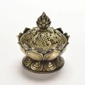 【Daily Necessities For Anyone Store】Tibetan Incense Burner Alloy Bronze Mini Incense Incensory Metal Craft Home Decor. 